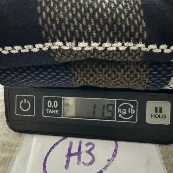 Rabbit Women's Shift Dress 6 Multicolor Plaid 3/4 Sleeves Crew Neck Pockets - Picture 9 of 9